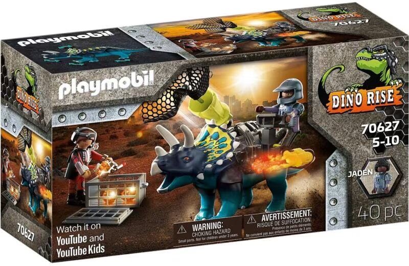 Playmobil Triceratops Disturbios Por Las Piedras Legendarias Dino Rise Talla Única Niño