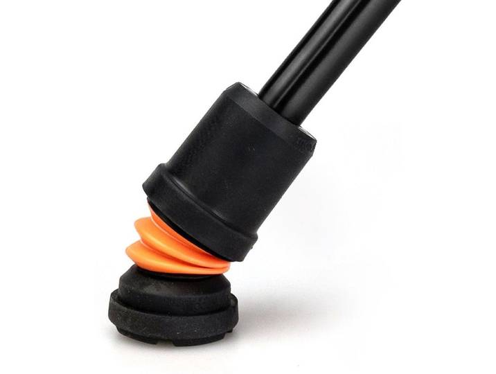 Flexyfoot wandelstok - opvouwbaar - Derby handvat - zwart