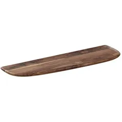 VitrA Plural Ablage 64060 55 x 13 x 2,5 cm, Wandmontage, Walnuss, asymmetrisch rechts