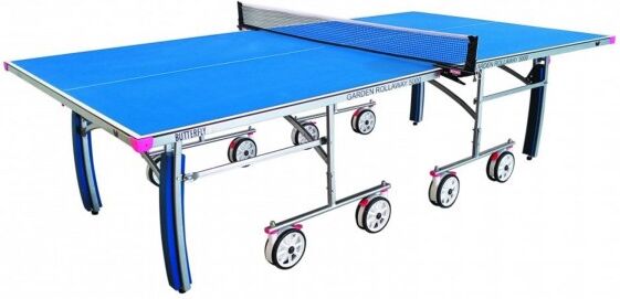 Butterfly Garden Rollaway 5000 Outdoor Table Tennis Table Blue