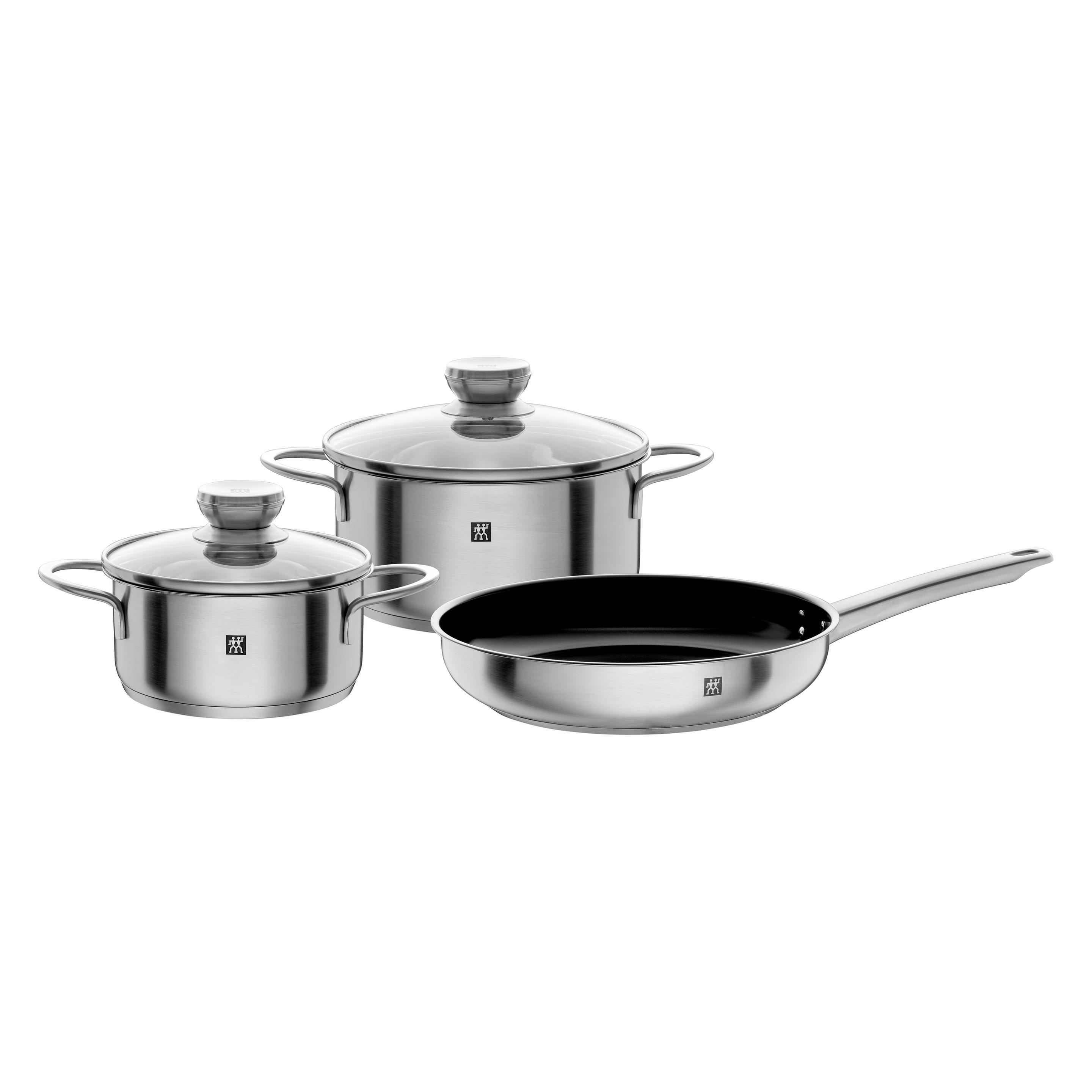 Bosch Hausgeräte 3-er Set best aus 2 Töpfen + 1 Pfanne (HEZ9SE031)