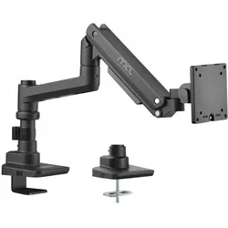 MCL Support Desk Screen With Shock Absorber - 1 Screen Up To (Tisch, 49", 20 kg), Monitor Halterung, Schwarz