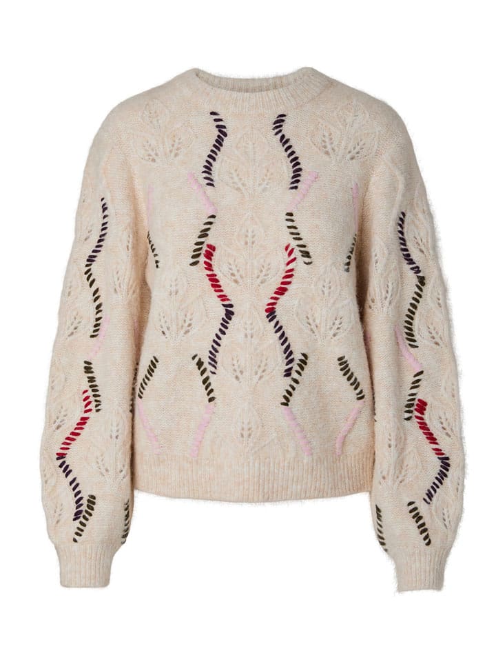 YAS Pullover in Creme - M