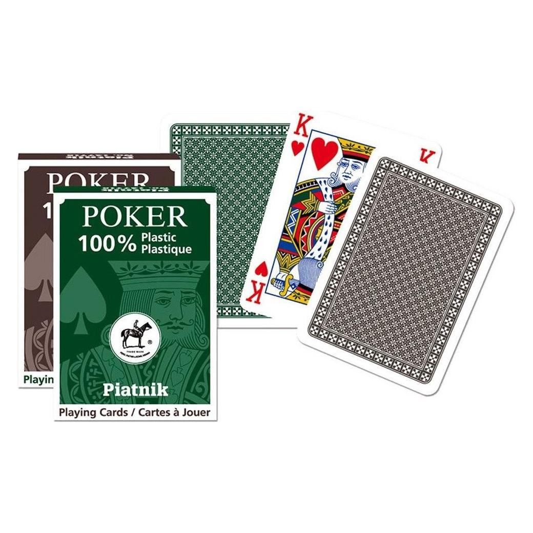 Piatnik 100% Plastic Poker, 4 ind, SF (Englisch, Kroatisch) (PIA1362)