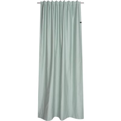 Vorhang "Soft" Gr. 1, grün (hellgrün), B:130cm H:250cm, Jacquard, Polyester, SCHÖNER WOHNEN-KOLLEKTION, Gardinen, mit Lederapplikation