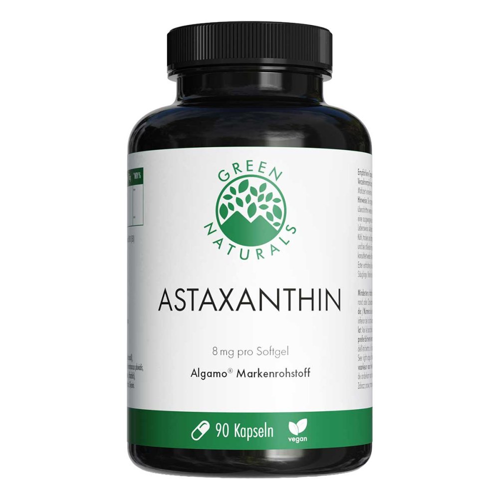 Heilpflanzenwohl GmbH Green Naturals Astaxanthin 8mg Blutregenalge Kapseln vegan 20411656