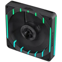 GameMax Case fan TORNADO T14 ARGB-R Black (140 mm), PC Lüfter, Schwarz