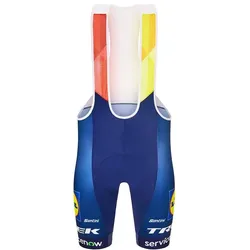 Santini, Herren, Velohosen, Short Trek Replica Bib Small Blue/Yellow (S), Blau, Gelb