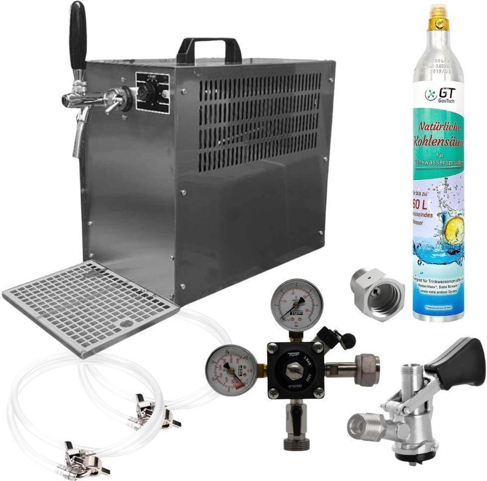 Zapfanlage Bierkoffer 60l/h Komplettset Korbkeg(S) 425g Soda Co²