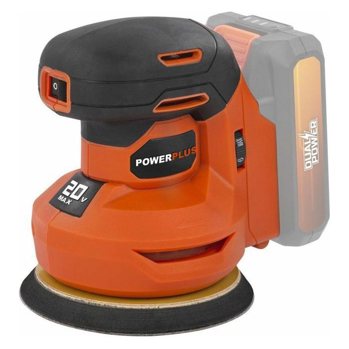 Powerplus Dual Power Exzenterschleifer 20V Ø125mm - exkl. Akku und Ladegerät - 1 Acc. (Exzenterschleifer) (POWDP50400)