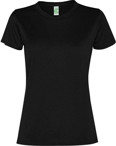 T-shirt technique ajusté personnalisé Slam Woman noir L