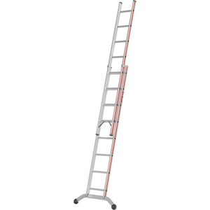 Hymer Schiebeleiter 604616, 2 x 8 Sprossen, 2-teilig, Arbeitshöhe: 5 m