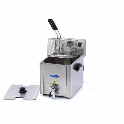 Maxima Gastro Fritteuse - 8 l - 1 Korb - mit Ablasshahn
