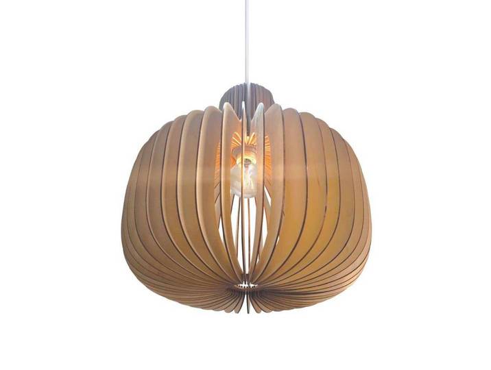Nordlux Holz Hängelampe Hazo, dimmbar, für Wohn- / Esszimmer, Holz, Skandinavisch, Pendelleuchte