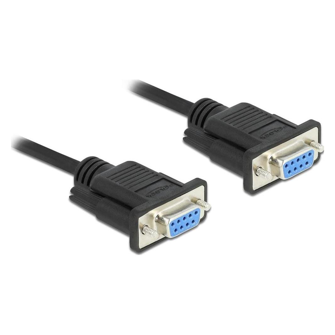 Delock Anschlusskabel Nullmodem RS-232 DB9, (f-f) 10 m (10 m, Industriekabel) (86604)