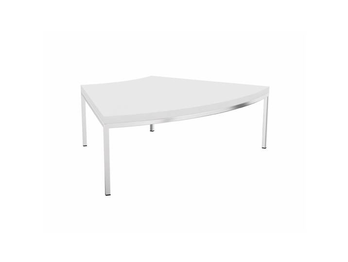 Table basse modulable d'accueil Astro Twist en mélaminé - Blanc