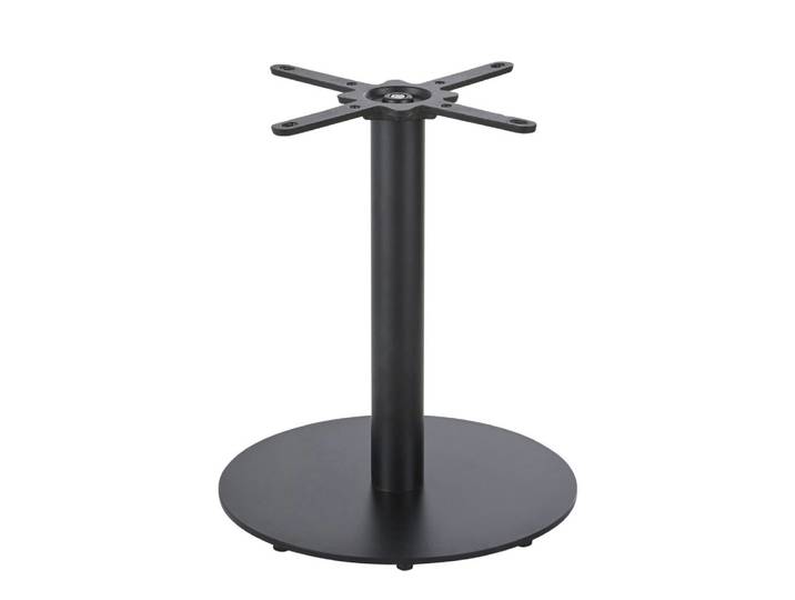 Tischfuß für gewerblich nutzbaren Tisch, mattschwarzer Stahl, H60cm