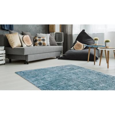 Teppich KAYOOM "Etna 110", blau (petrol), B:80cm H:10mm L:150cm, Polyester, Teppiche, Teppich, Maschinell getufteter Teppich, hervorragende Qualität, aktuelle Farben