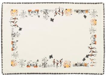 "Saro Lifestyle Halloween Town Placemat (Set of 4) - 13""x19"""
