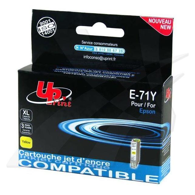 Print Tintes kārtridžs UPrint Epson T0714Y Yellow (Y) (E-71Y-UP)