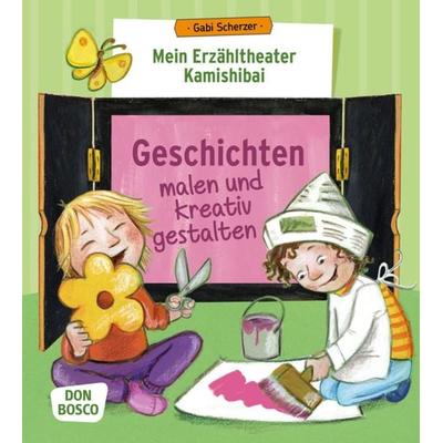 Mein Erzähltheater Kamishibai: Geschichten malen und kreativ gestalten, Set von Gabi Scherzer, Don Bosco, 978-3-7698-2274-8