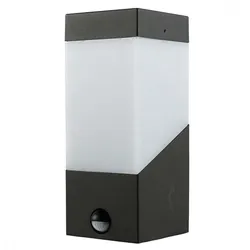 Heitronic Wandleuchte Madeleine E27 IP44 anthrazit mit Sensor