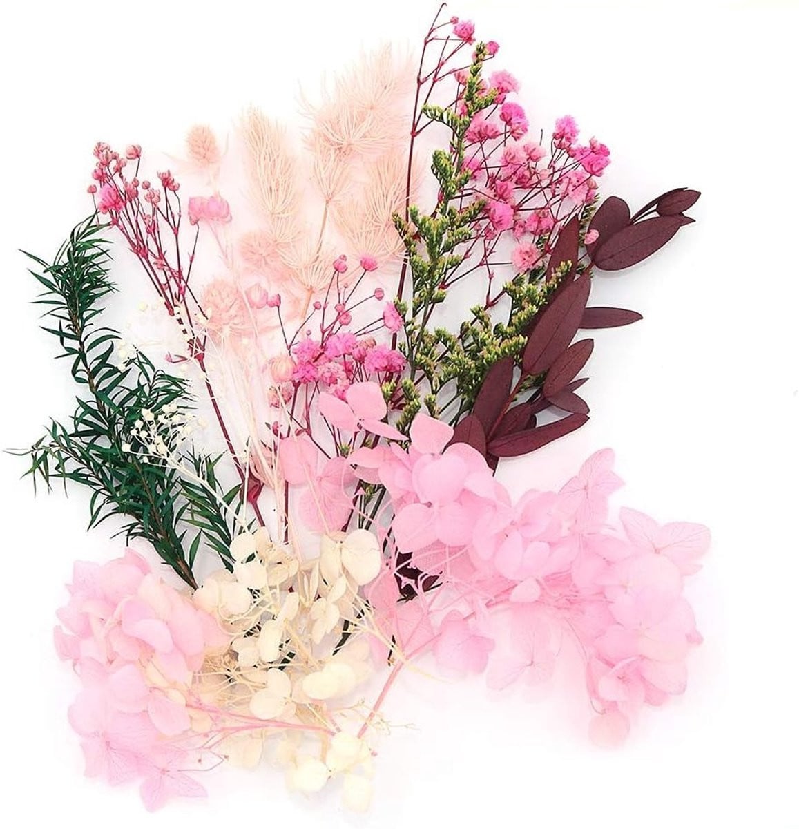 Gedroogde bloemen voor decoratie en ambachtelijke sieraden - Roze Liefde