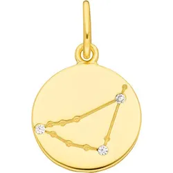 LEAF - KETTENANHÄNGER - STEINBOCK ZODIAC SIGN - gold