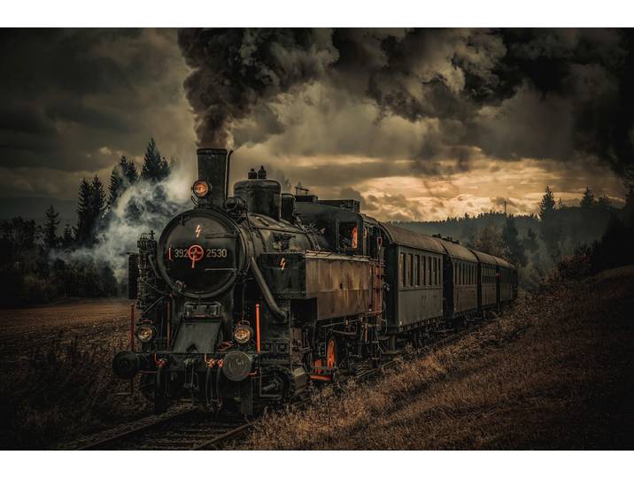 Fototapete PAPERMOON Photo-Art HUBERT BICHLER, GOLDGRASER-ZUG , bunt, B:2,5m L:1,86m, Vlies, Tapeten, Fototapete