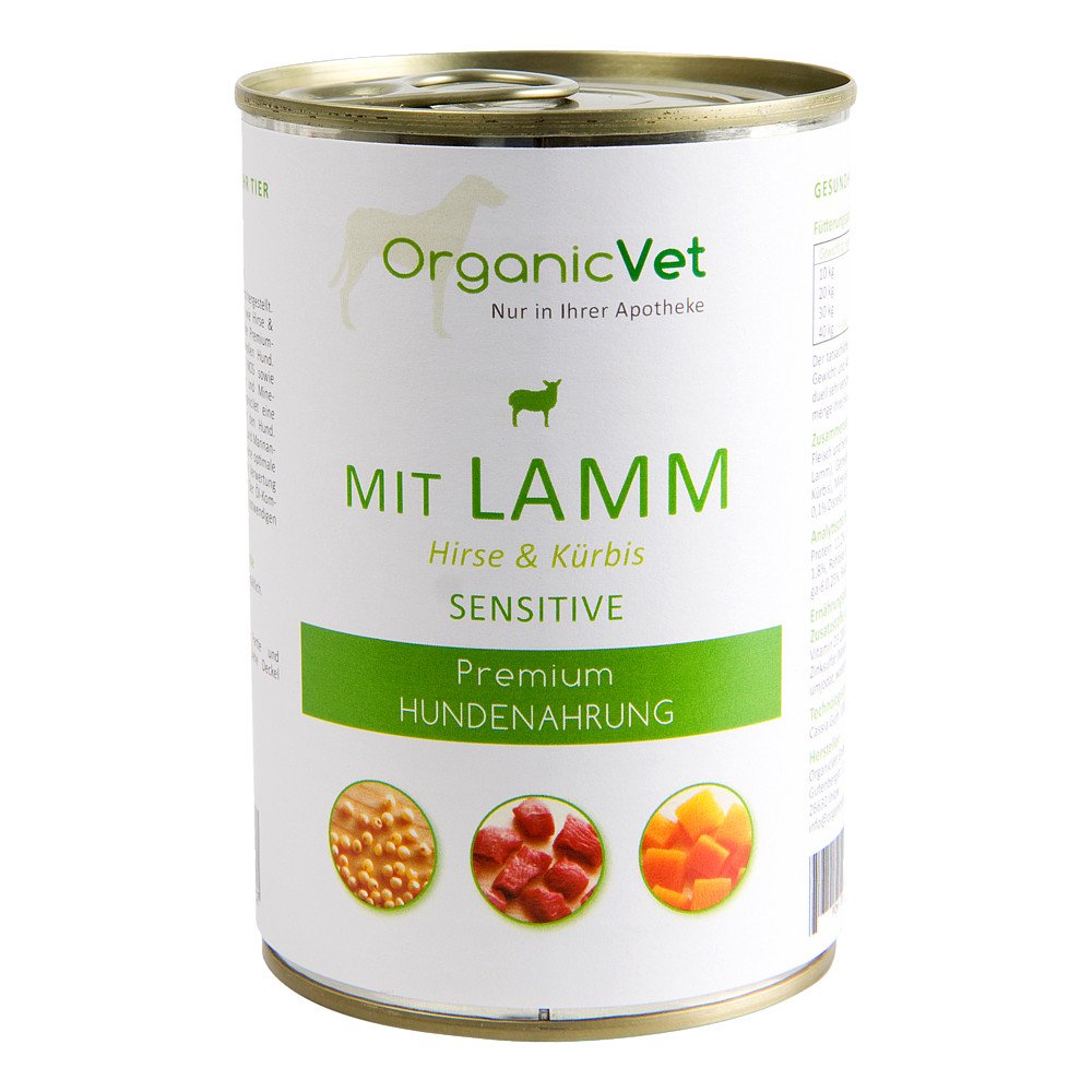 organicVet GmbH Dosennahrung Hund Sensitive Lamm 05741103