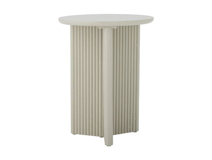 Bloomingville Table d’appoint Edith Ø40 cm Blanc
