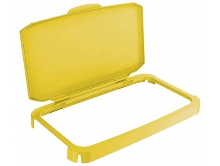 DURABLE Papierkorb Deckel Durabin Hinged Lid 60 gelb (6 Stück)