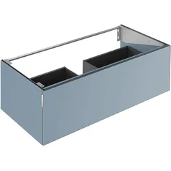 KEUCO EDITION 11 ART Waschtischunterschrank, 1 Frontauszug, 1200x350x490mm, 32511861200, Korpus/Front: Blue Satin Glas satiniert / Blue Satin Glas satiniert