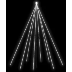 vidaXL Weihnachtsbaum-Lichterketten Indoor Outdoor 1300 LEDs Kaltweiß