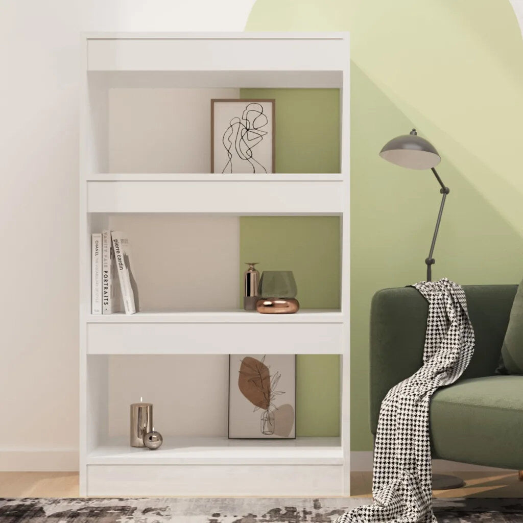 Ebern Designs Geisha Etagere Bookcase White 103cm H x 100cm W x 30cm D