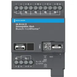 Busch-Jaeger HA-M-0.6.12 Heizungsaktor, 6-fach, 230 V, REG, BJE für Busch-free@home® 2CDG510030R0021 HAM0612