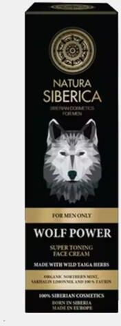 NATURA SIBERICA CREME FACIAL SUPER TONIFICANTE WOLF POWER 50ml