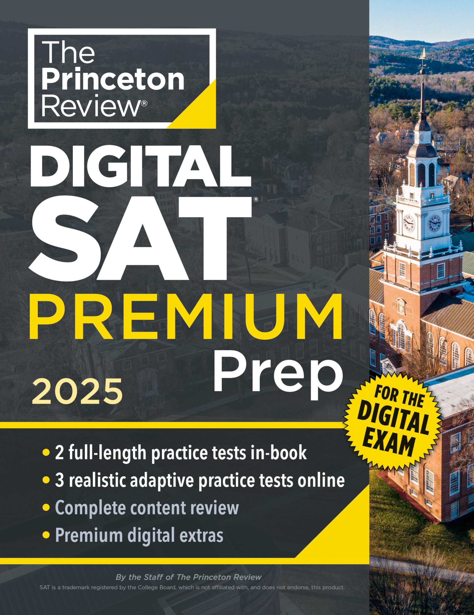 The Princeton Review - Princeton Review Digital SAT Premium Prep, 2025: 5 Full-Length Practice Tests (2 in Book + 3 Adaptive Tests Online) + Online Flashcards + Review & Tools (2025) (College Test Preparation) - Preis vom 09.10.2026 07:28:09 h