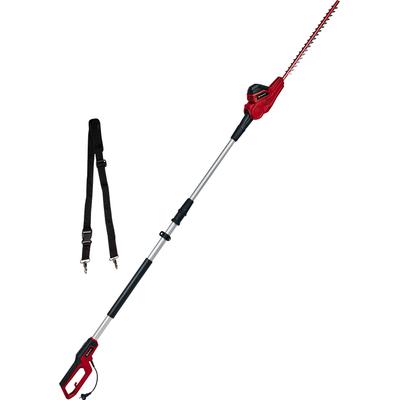 Elektro-Heckenschere EINHELL "GC-HH 5056", rot, Gartenscheren-Maschinen, 47 cm Schnittlänge, mit Teleskopstiel