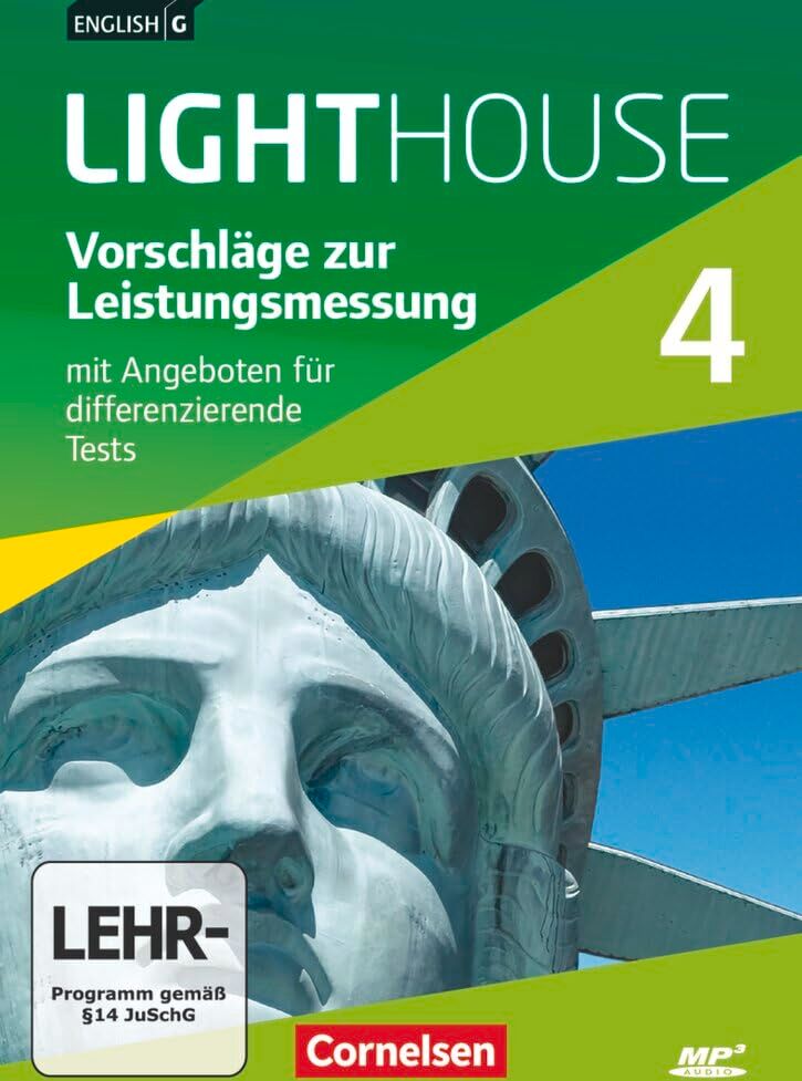 English G Lighthouse NULL Allgemeine Ausgabe Band 4: 8. Schuljahr Vorschläge zur Leistungsmessung Mit Angeboten für differenzierende Tests CD-Extra Audio-Dateien auch als MP3 - Preis vom 09.10.2026 07:28:09 h