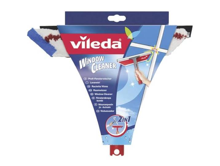 Vileda - 123385 - Raclette Vitre Active 2 en 1