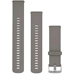 GARMIN Schnellwechsel-Armband | Silikon | 22 mm | Silbergrau