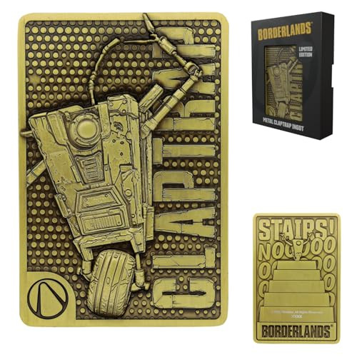 FaNaTtik Borderlands Claptrap Limited Edition Metalen Ingots - Antiek Messing Gekleurd Genummerd Collectible