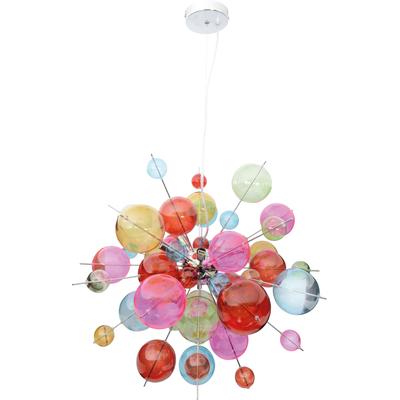NÄVE Pendelleuchte "Explosion", bunt (chromfarben, bunt), 10, Leuchten, Hängeleuchte,metall,glas,multicolor, 10xG9 max.20W, Pendelleuchte