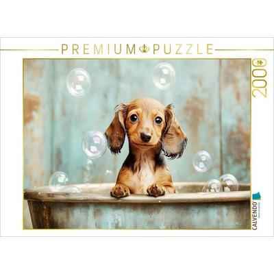 CALVENDO Puzzle Ein Motiv aus dem Kalender 'Plitsch, Platsch, tierisch nass' | 2000 Teile Lege-Größe 90x67cm Foto-Puzzle für glückliche Stunden