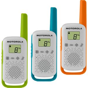 Motorola Funkgerät Talkabout T42, lizenzfrei, PMR446, 4km Reichweite, 3 Stück