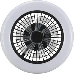 Brilliant LED-Ventilator, Ø 42 cm, 2700 lm, 2700-6500 K, dimmbar, schwarz, Ventilator, Schwarz