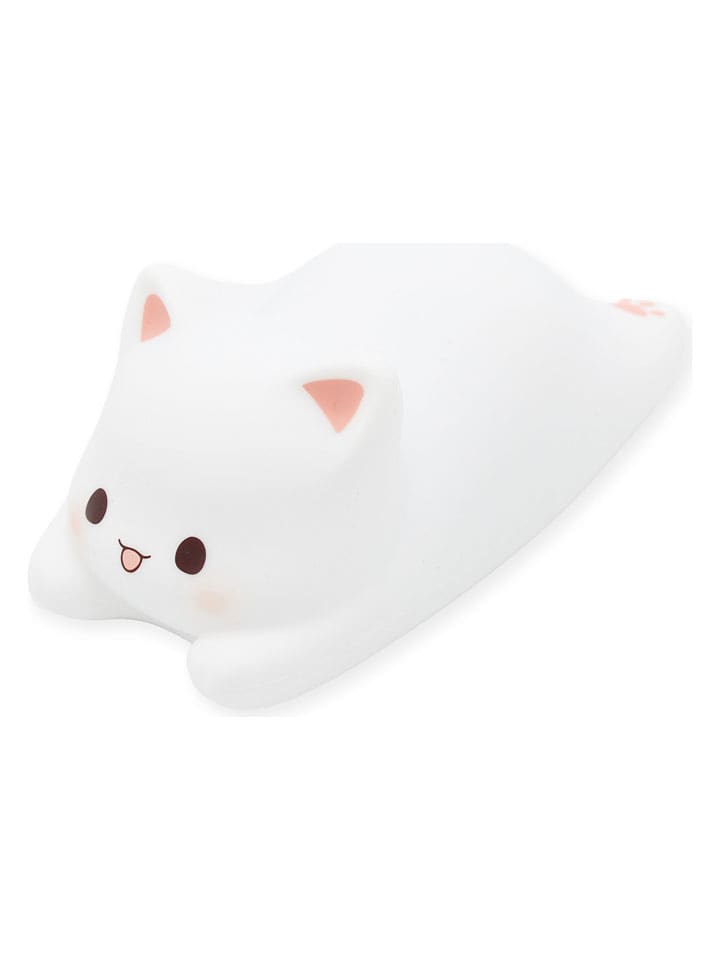 Winkee LED-Nachtlicht ''Schlafende Katze'' in Weiß - (B)15 x (H)7 x (T)8 cm - onesize