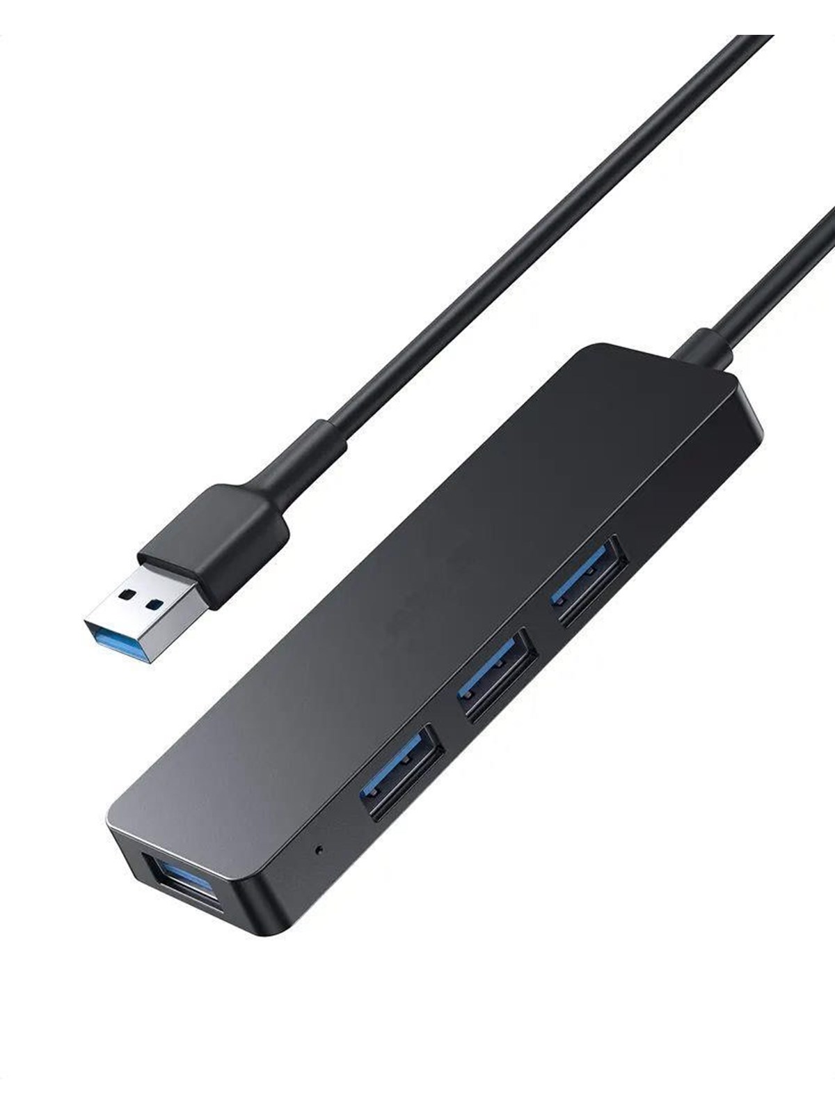 SiGN USB-A Hub - 4xUSB-A 3.0 - Black USB-Hubs