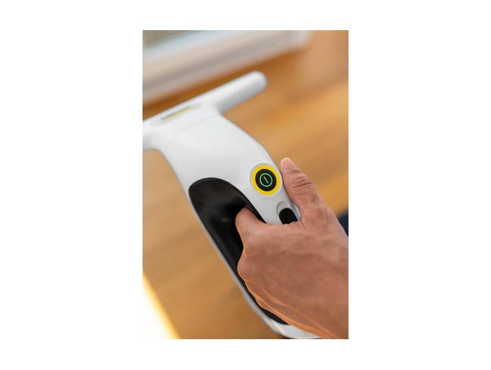 Akku-Fenstersauger KÄRCHER WV 2 Universal Care , weiss (weiß), B:28cm H:29cm T:13,3cm, Fensterreiniger, Akku-Fenstersauger, Streifenfreie Reinigung für Fenster, Spiegel und Fliesen